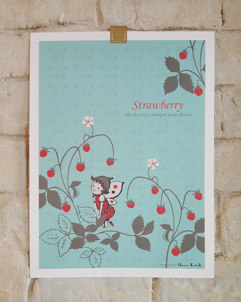 פוסטר - תות / Strawberry-Shinzi Katoh - IL-Shoppu
