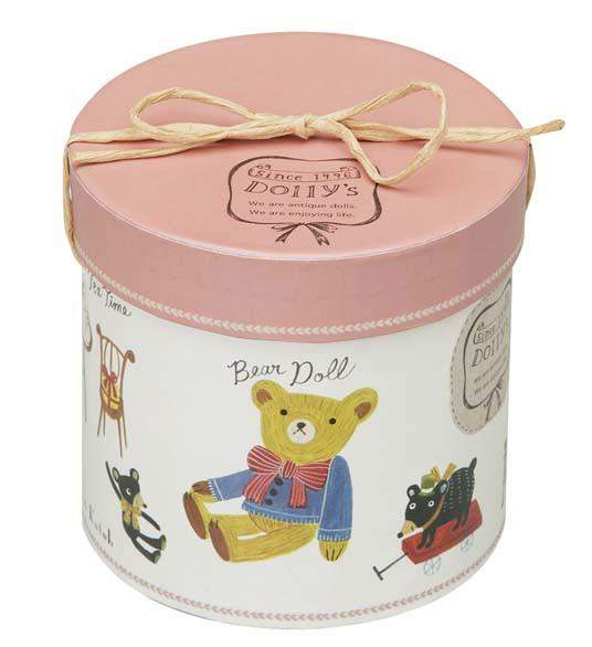 קופסת קרטון עגולה- בובות דובים / Bear Dolly-Shinzi Katoh - IWT-Shoppu