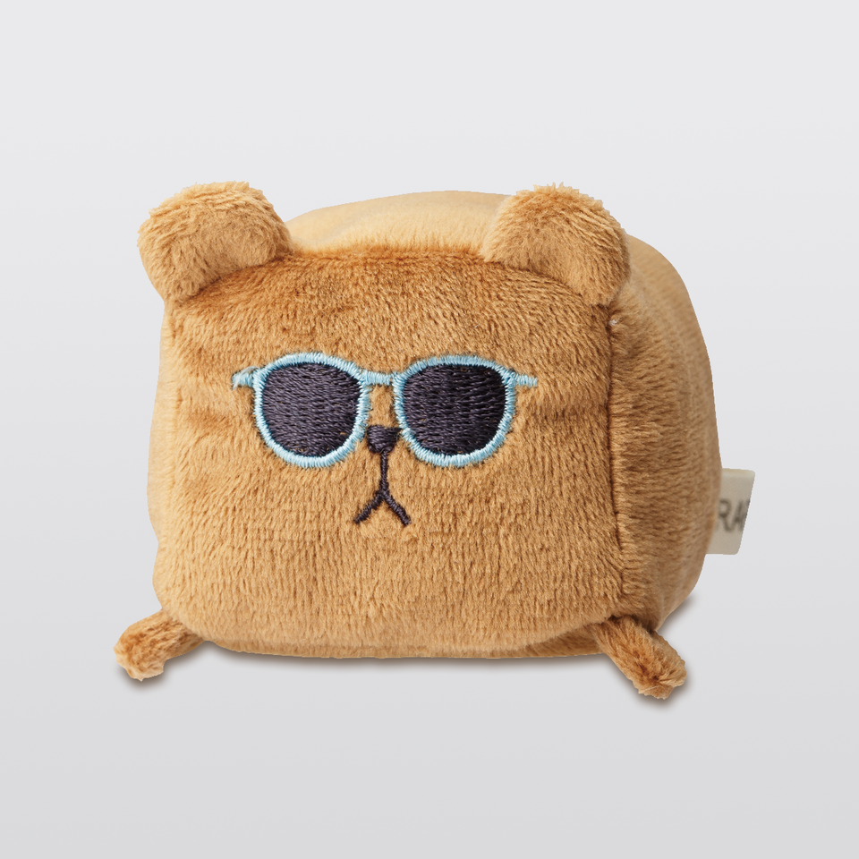 בובת מיני מרובעת- קראפטהוליק דובי חום עם משקפיים / Surf Sloth-Craftholic-Shoppu