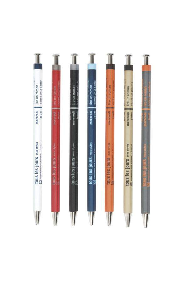 עט מכני Days Pen - לבן-Marks-Shoppu
