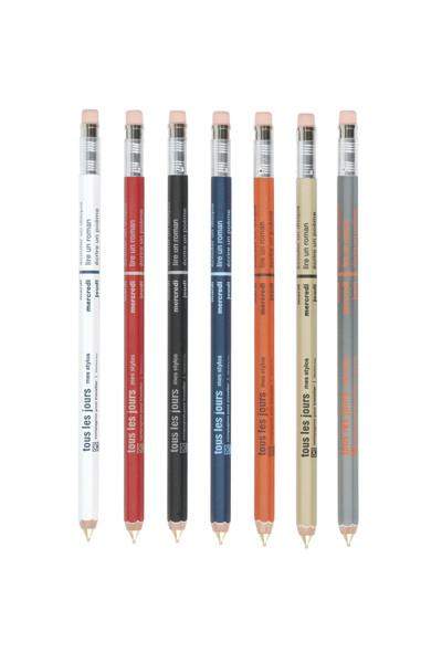 עפרון מכני Days Pen - לבן-Marks-Shoppu