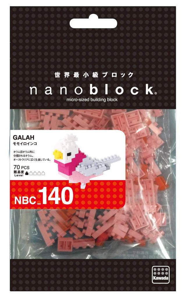 ננובלוק - ציפור גאלה / Galah NBC140-Nanoblock-Shoppu
