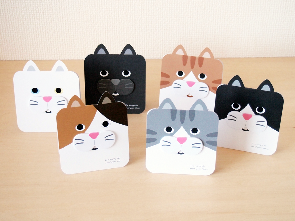 סימניות דביקות Cat's nose it - חתול שחור-Sugai World-Shoppu