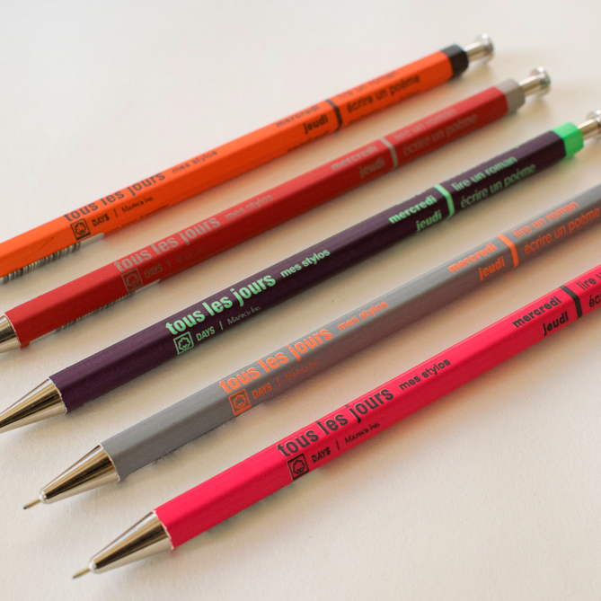 עט מכני Days Pen - אדום-Marks-Shoppu