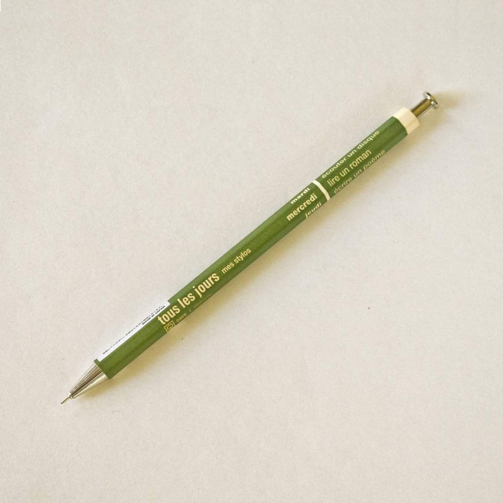 עט מכני Days Pen - ירוק זית-Marks-Shoppu