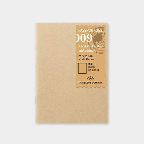 מילוי למחברת מסע פספורט- מחברת קראפט / Refill Kraft Paper Notebook 009-Midori-Shoppu