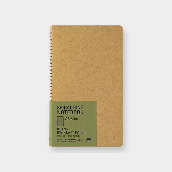 מחברת ספירלה A5- גמל דפים חומים / DW Craft-Midori-Shoppu