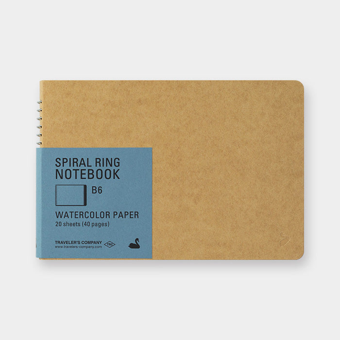 מחברת ספירלה B6 - ברבור דפים לצבעי מים / Watercolor Paper-Midori-Shoppu